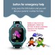 Z6 Children's Phone Watch GPS Flip rotation Location Kids Smartwatch Multifunctions Watch Pink