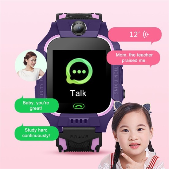 Z6 Kids Smart Watch 1.44-inch Touch-screen Sim Card Smartwatch Waterproof Camera Alarm Clock Green