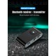 2-in-1 5.0 Bluetooth-compatible  Receiver Transmitter Adapter 3.5mm Jack Car Speaker Aux Headphone Receiver Black