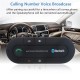 Bluetooth 4.0 Receiver Hands-free Car Kit Sun Visor Clip Audio Adapter Wireless Speakerphone Auto Stereo Mp3 Player black