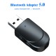 Bluetooth 5.0 Audio Receiver Transmitter Mini Stereo Bluetooth USB 3.5mm Jack For TV PC Car Kit Wireless Adapter black