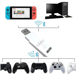 Ds50 Wireless Bluetooth Adapter Converter For Ps4 Ps5 X-box One Pc Wireless Controller Converter white