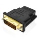 HDMI Female to DVI Male (24+1 pin) Adapter black