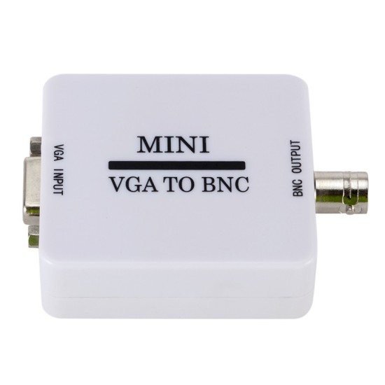 Mini HD VGA to BNC Video Converter Box Composite VGA to BNC Adapter Conversor Digital Switcher Box for HDTV Monitor white