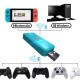 N100 Plus USB Wireless Controller Converter for PS4/Switch/Xbox one Adapter blue