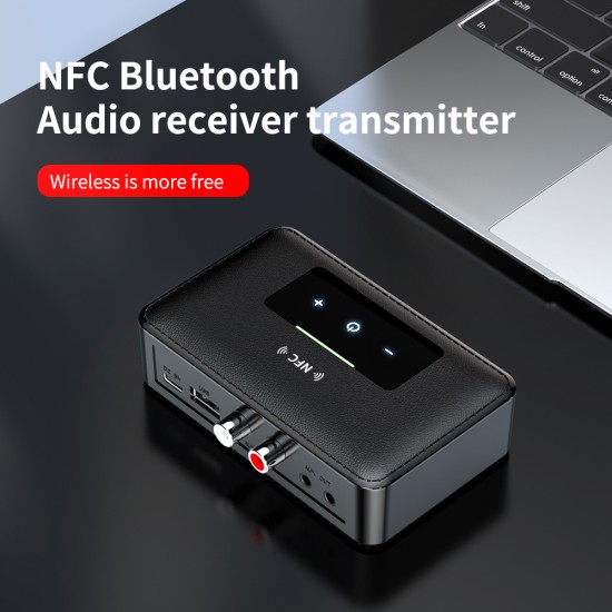 Nfc Bluetooth Receiver Transmitter Car 5.0 Bluetooth Audio Player Usb Audio Adapter black