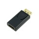 Portable Display Port DP Male to HDMI Female Adaptor Adapter Converter for HDTV black