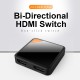 Two-way Switcher for HDMI Adapter ABS Various Specifications Wide Range of Uses black