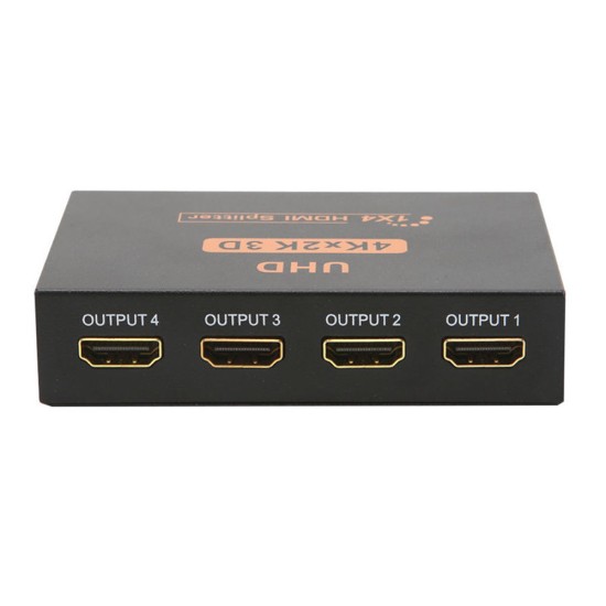 Ultra HD 4K 4 Port HDMI Splitter 1x4 Repeater Amplifier 1080P 3D Hub 1 In 4 Out AU plug