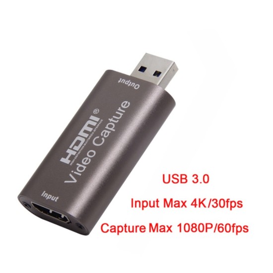 Video  Capture  Card Usb  3.0 4k 60hz Hdmi Streaming Video Recording  Box Brown