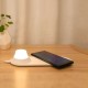 Original XIAOMI Yeelight Wireless Magnetic Fast Charger Qi with LED Night Light Lamp white